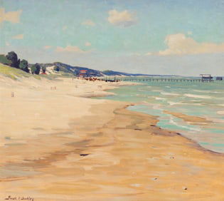 Frank Virgil Dudley (American, 1868-1957) Where Dunes and Waters Meet, c. 1938