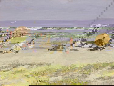 Edward Henry Potthast (American, 1857-1927) A Happy Group (On the Sea Shore)