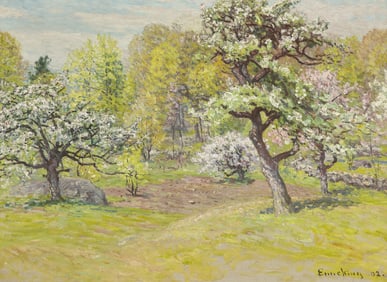John Joseph Enneking (American, 1841-1916) The Apple Orchard, 1902