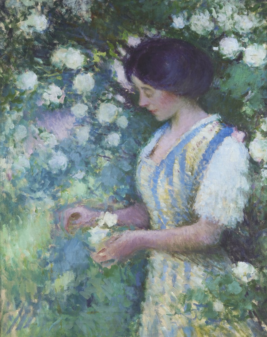 Edmund William Greacen (American, 1877-1949) Ethol, Giverny Garden (1 of 3)