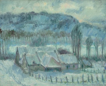 Theodore Earl Butler (American, 1861-1936) Ferme de la Dîme, Giverny, 1909