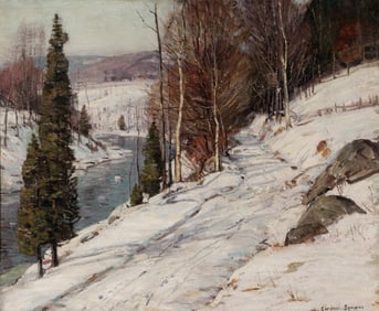 George Gardner Symons (American, 1863-1930) Forest Snow