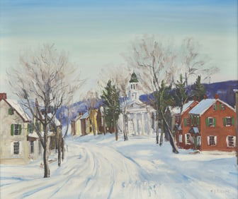 Walter Emerson Baum (American, 1884-1956) Winter Village