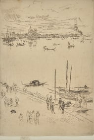 James Abbott McNeill Whistler (American, 1834-1903) Upright Venice