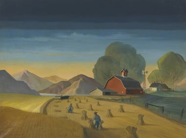 Dale Nichols (American, 1904-1995) Wyoming Harvest