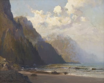 Sydney Mortimer Laurence (American, 1865-1940) The Mist Shrouded Coast, 1928