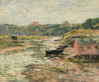 Ernest Lawson (American/Canadian, 1873-1939) Across the Hudson