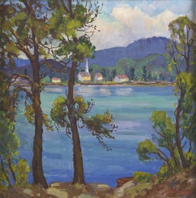 Fern Isabel Coppedge (American, 1883-1951) Summer at Lake Winnipesaukee