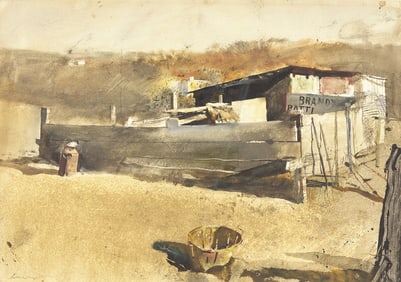 Andrew Wyeth (American, 1917-2009) Park Sign, 1955