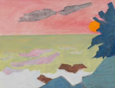 Sally Michel Avery (American, 1902-2003) Setting Sun, 1980