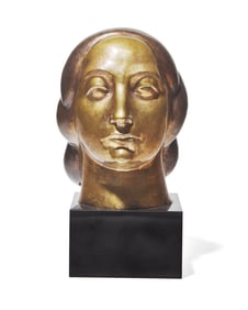 Gaston Lachaise (American/French, 1882-1935) Head of Woman (Long Neck) [LF 109], 1922