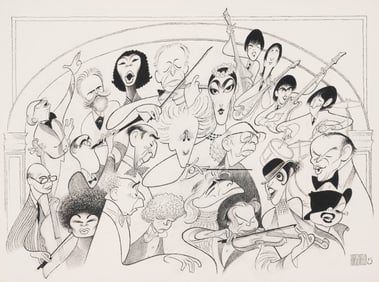 Albert Hirschfeld (American, 1903-2003) Carnegie Hall, 100th Anniversary, 1991