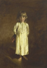 Aaron Shikler (American, 1922-2015) Portrait of Cathy, 1959