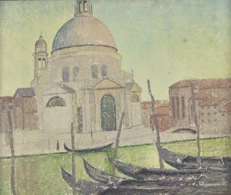 Emma Fordyce MacRae (American, 1887-1974) Santa Maria della Salute (Twilight), Venice
