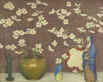 Emma Fordyce MacRae (American, 1887-1974) Dogwood (The Blue Nun), 1930
