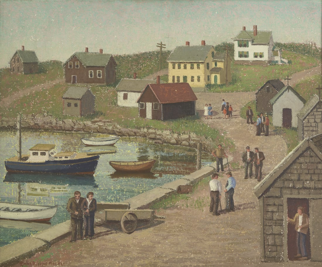 Emma Fordyce MacRae (American, 1887-1974) Lobstermen’s Huts, 1946-1947 (1 of 3)