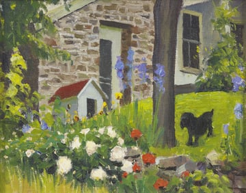 Harry Leith-Ross (American, 1886-1973) Petie in the Garden