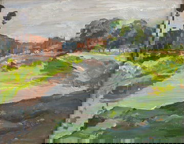 John Fulton Folinsbee (American, 1892-1972) Lambertville Lock