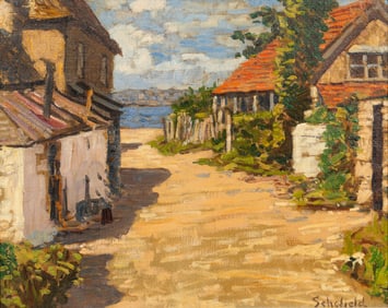 Walter Elmer Schofield (American, 1867-1944) The Path to the Sea, c. 1927