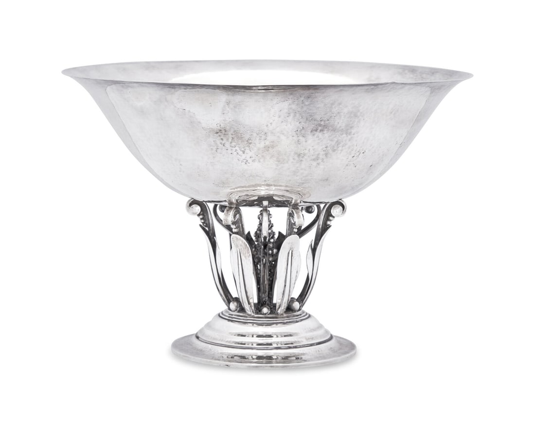 A Johan Rohde Designed Georg Jensen Silver Centerpiece Bowl (1 of 3)