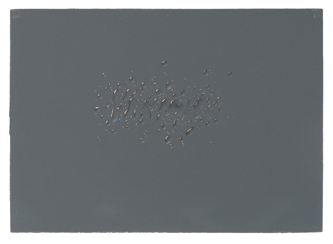 Ed Ruscha (American, b. 1937) Vanish, 1973: Ed Ruscha (American, b. 1937) Vanish, 1973 lithograph signed, dated, and numbered 36/50 in pencil Sheet: 20 x 28 inches. This lot is located in Chicago. Property from the Collection of Stephen J. Eyta