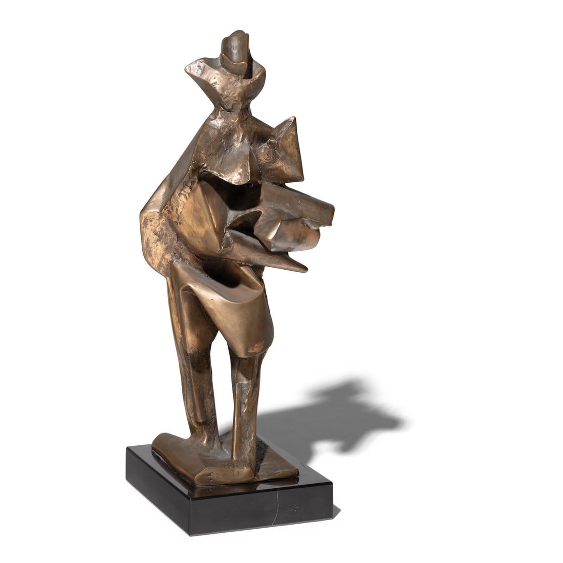 Abbott Pattison (American, 1916-1999) Untitled (Figure): Abbott Pattison (American, 1916-1999) Untitled (Figure) bronze, black marble base incised A. Pattison / Firenze Height: 17 1/2 inches. Property from a Private Collection, Chicago, Illinois Provenance: