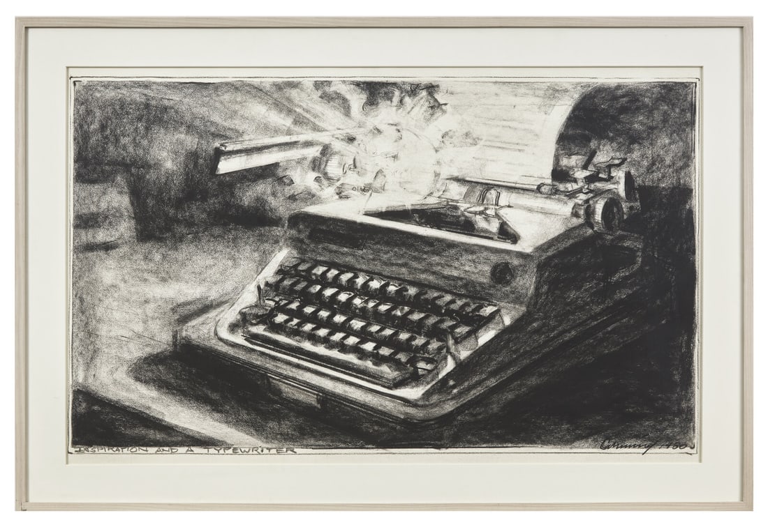 Robert Cumming (American, 1943-2021) Inspiration and a Typewriter, 1980 (1 of 3)