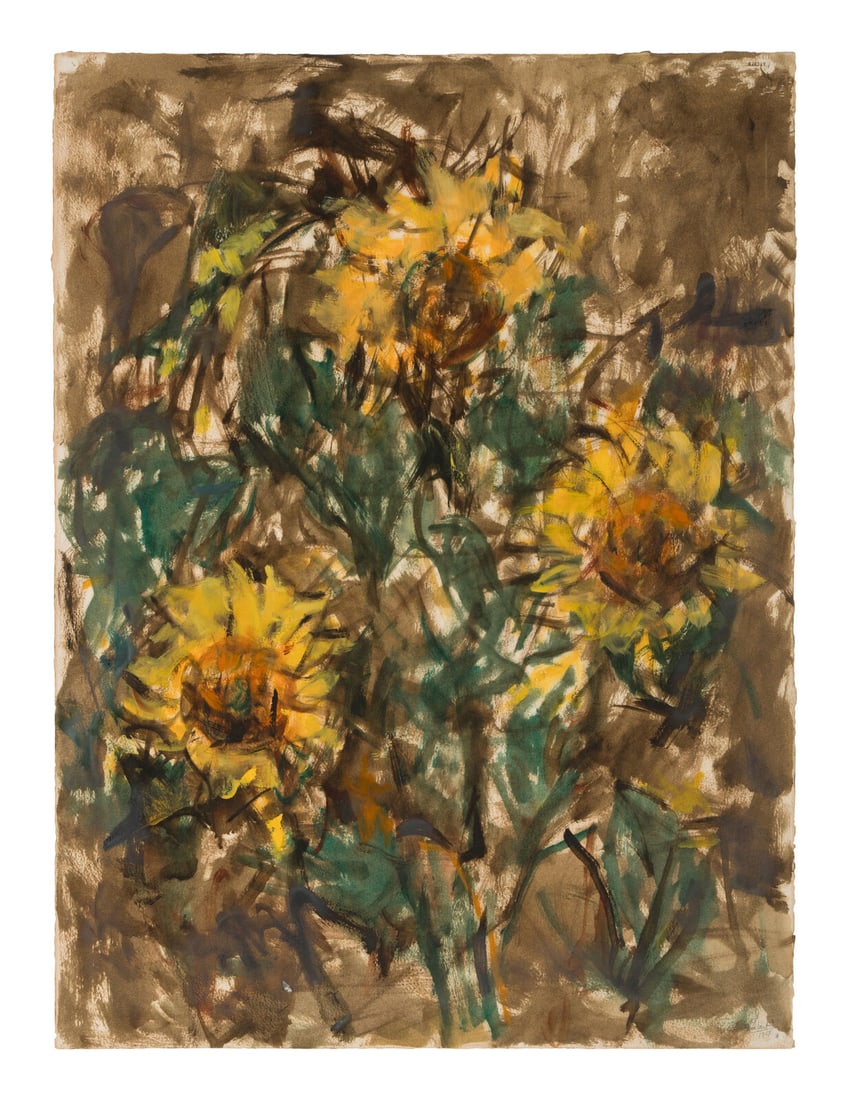 Joseph Friebert  (American, 1908-2002) Sunflowers, 1959 (1 of 2)