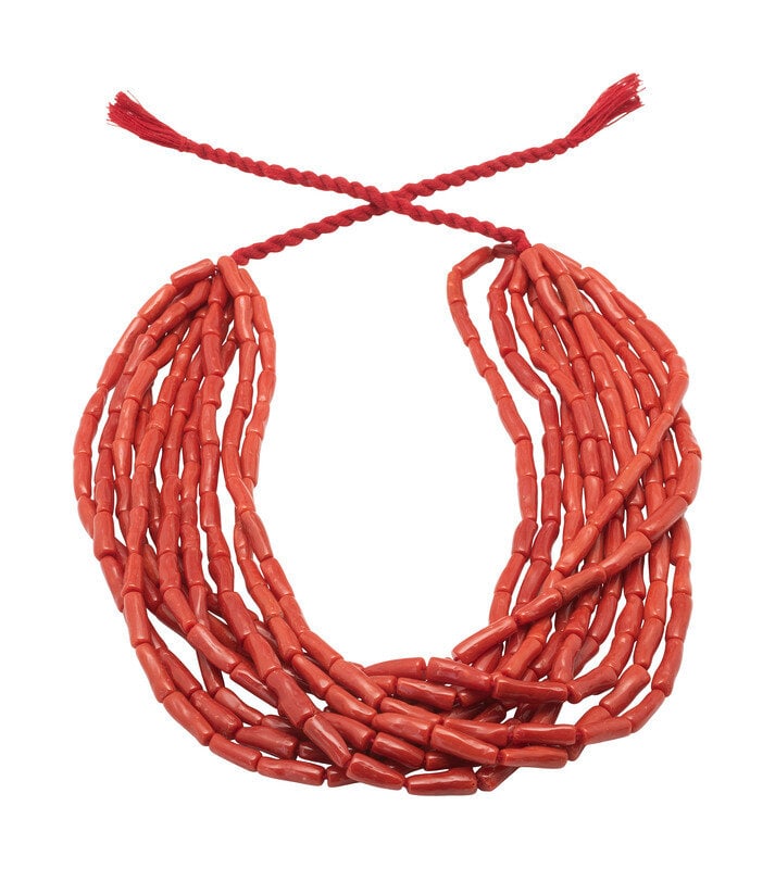Raw Materials: Ten-strands of High-grade Natural Mediterranean Coral (1 of 1)