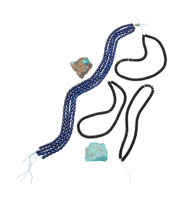 Raw Materials: Lapis, Onyx, and Turquoise (1 of 1)