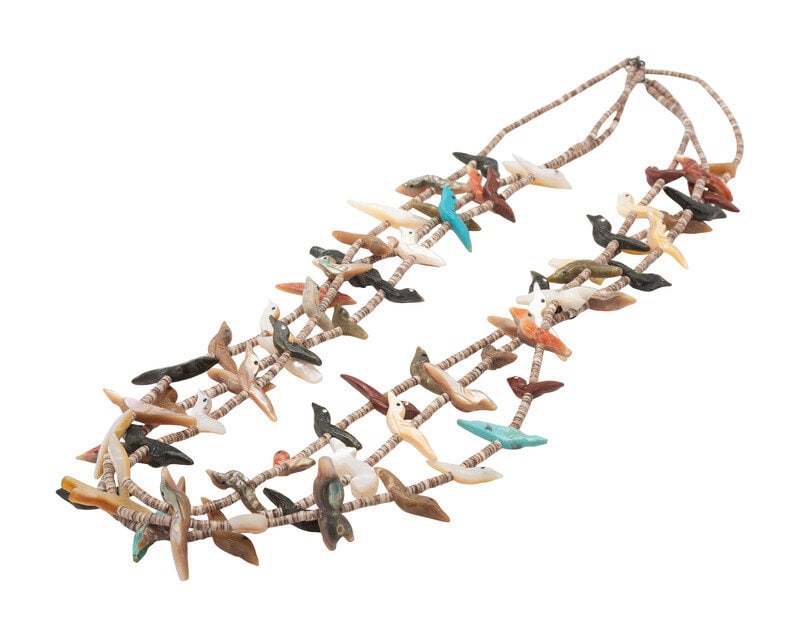 Peter and Dinah Gasper, Attributed
(Zuni, 20th century)
Four-strand Fetish Necklace (1 of 1)