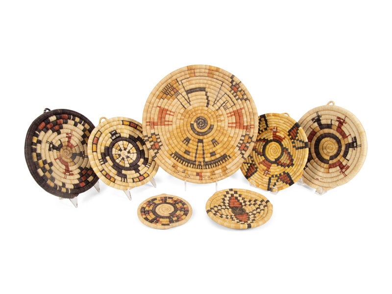 Hopi Second Mesa Basketry Plaques (1 of 8)