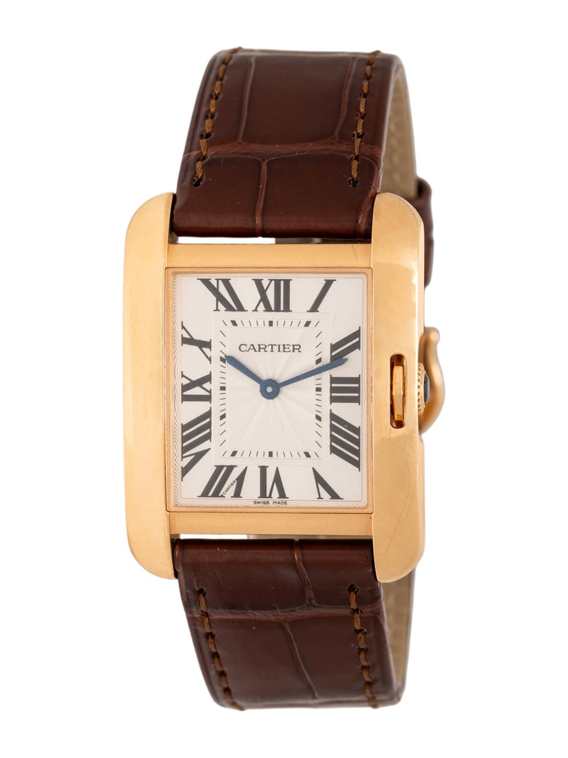 CARTIER, 18K ROSE GOLD 'TANK ANGLAISE' WATCH (1 of 3)