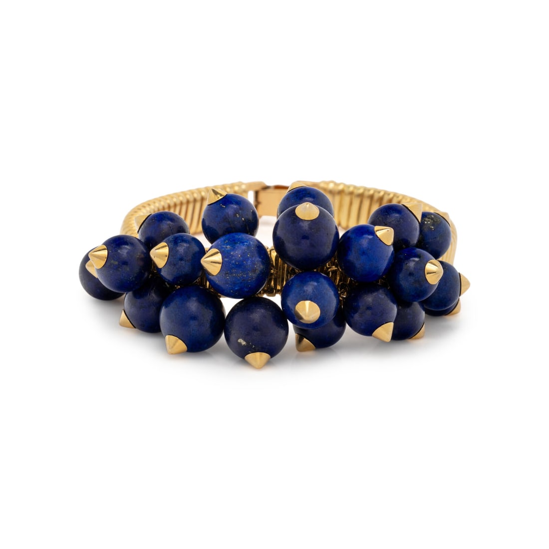 FRENCH, LAPIS LAZULI AND YELLOW GOLD BRACELET (1 of 2)