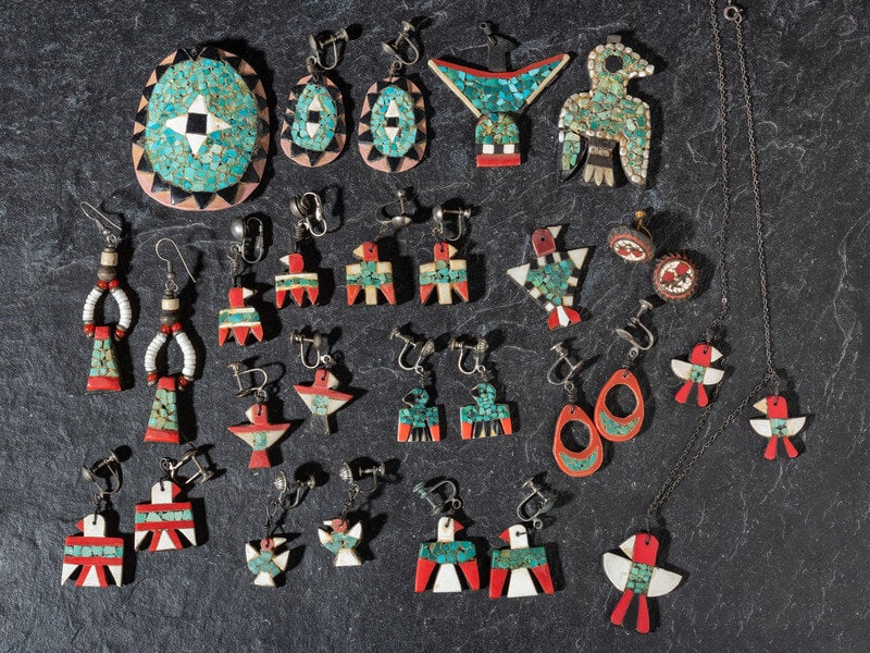 Group of Depression Era Earrings and Pendants (1 of 2)