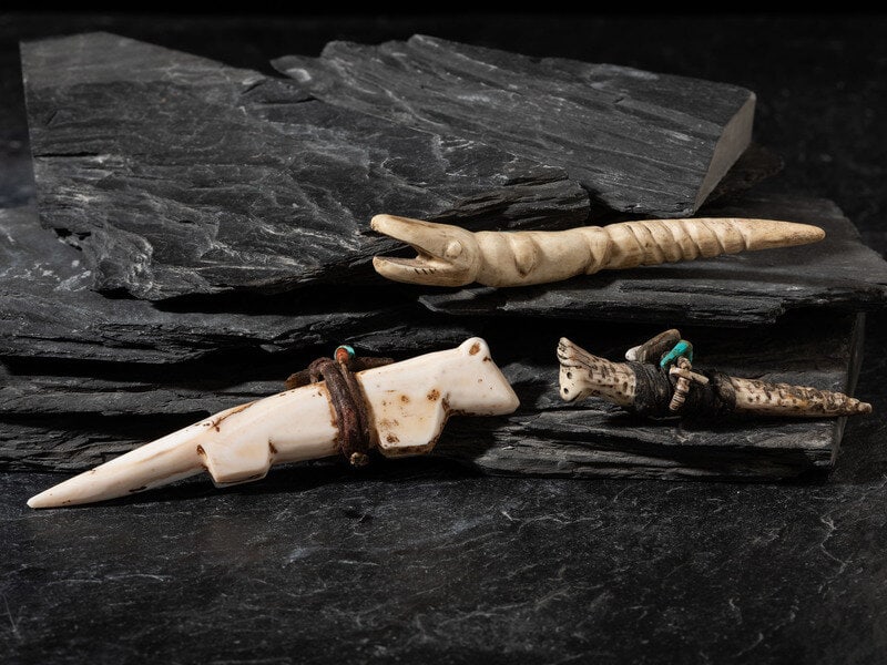 Teddy Weahkee, Attributed
(Zuni, 1890-1965)
Group of Carved Fetishes (1 of 2)