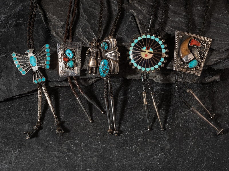 Navajo and Zuni Bolo Ties (1 of 2)