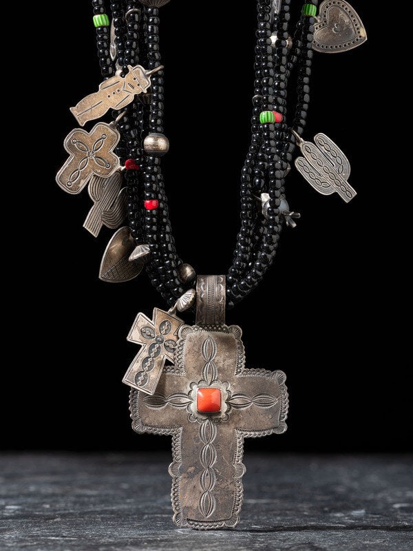 Don Lucas
(American, 20th/21st century)
Southwestern-style Six-strand Treasure Necklace (1 of 2)