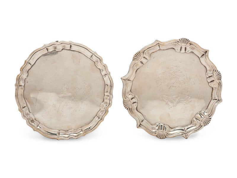 Two English Silver Waiters  (1 of 14)