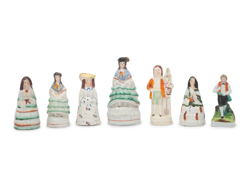 Seven Miniature Staffordshire Figures  (1 of 14)