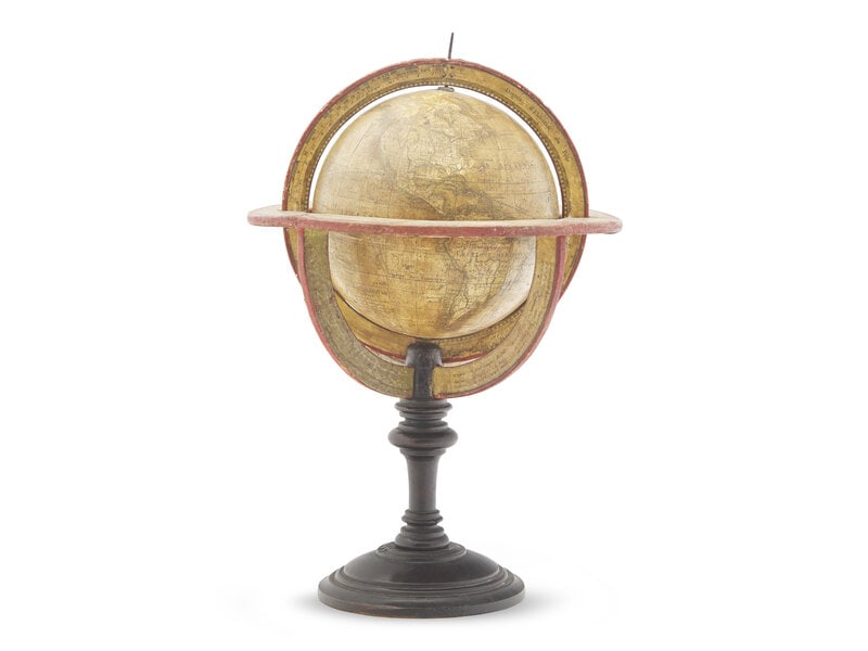 A Maison Delamarche Terrestrial Table Globe (1 of 2)