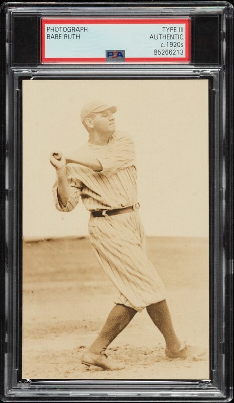 An Original 1920s Babe Ruth Photograph (PSA TYPE III AUTHENTIC) (1 of 2)