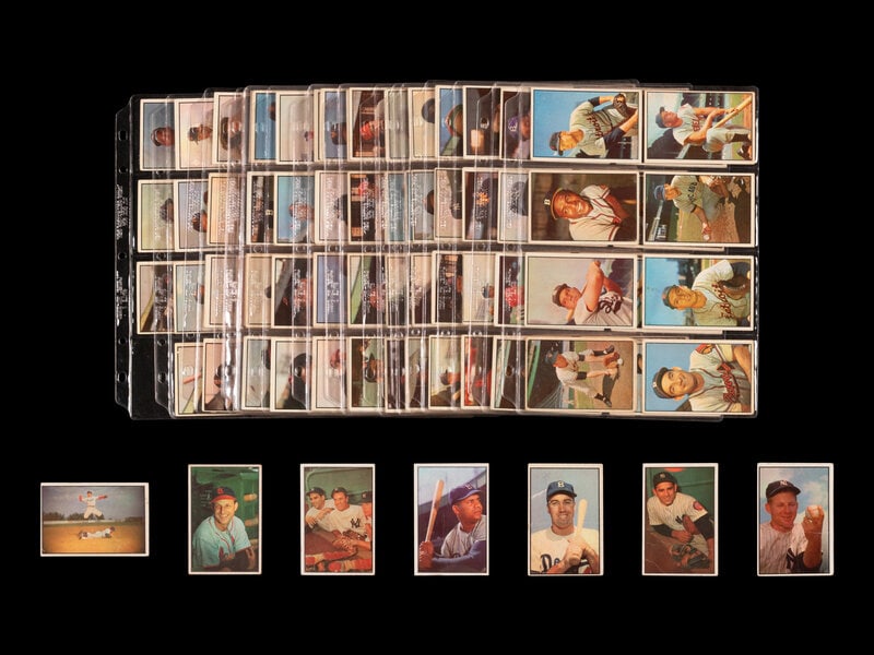 A Near Set of 1953 Bowman Color Baseball Cards (159/160) (1 of 2)
