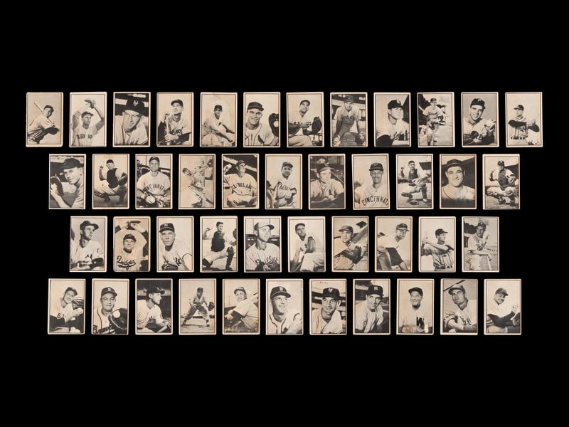 A Complete Set of 1953 Bowman Black & White Baseball Cards (64/64) (1 of 4)