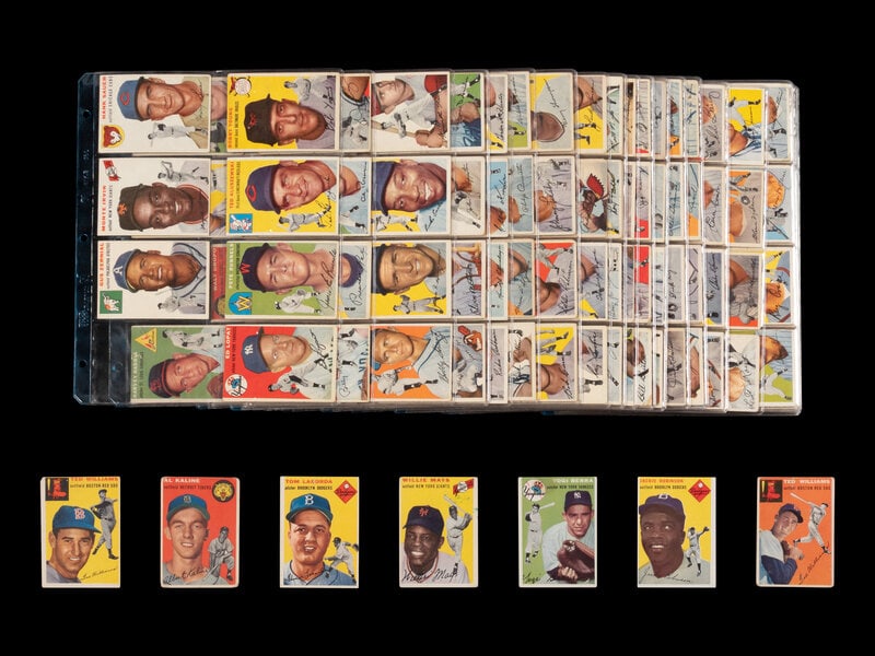 A Near Set of 1954 Topps Baseball Cards (248/250) (1 of 2)