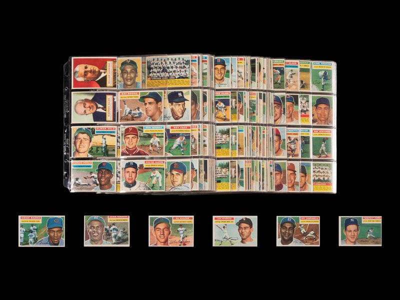 A Near Set of 1956 Topps Baseball Cards (334/340) (1 of 2)