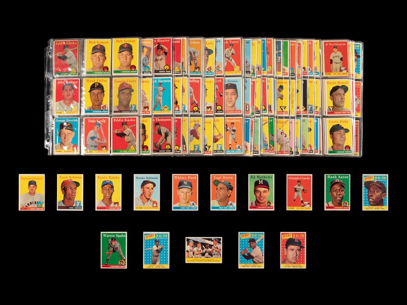 A Near Set of 1958 Topps Baseball Cards (485/494) (1 of 2)