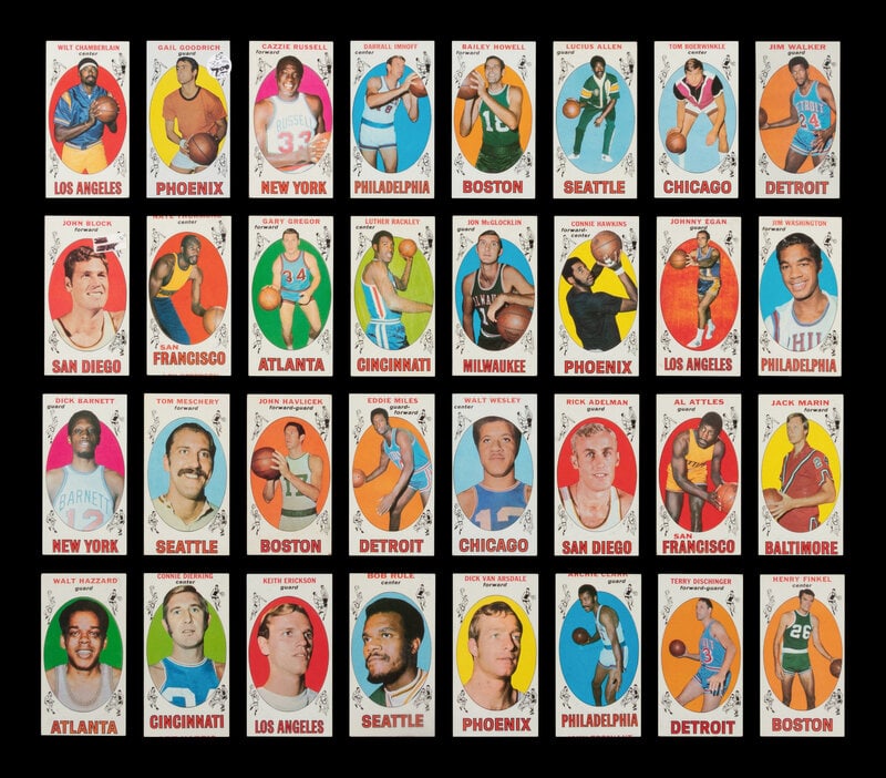A Near Set of 1969-70 Topps Basketball Cards (97/99) (1 of 6)
