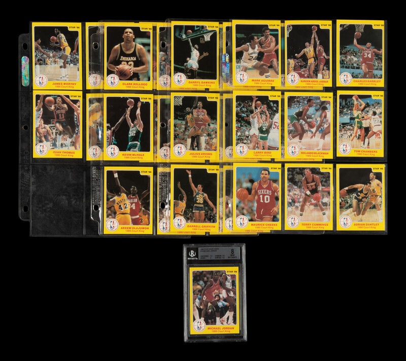 A Complete Set of 1986 Star Court Kings Basketball Cards Including Michael Jordan No. (BGS 8 NM-MT) (1 of 2)