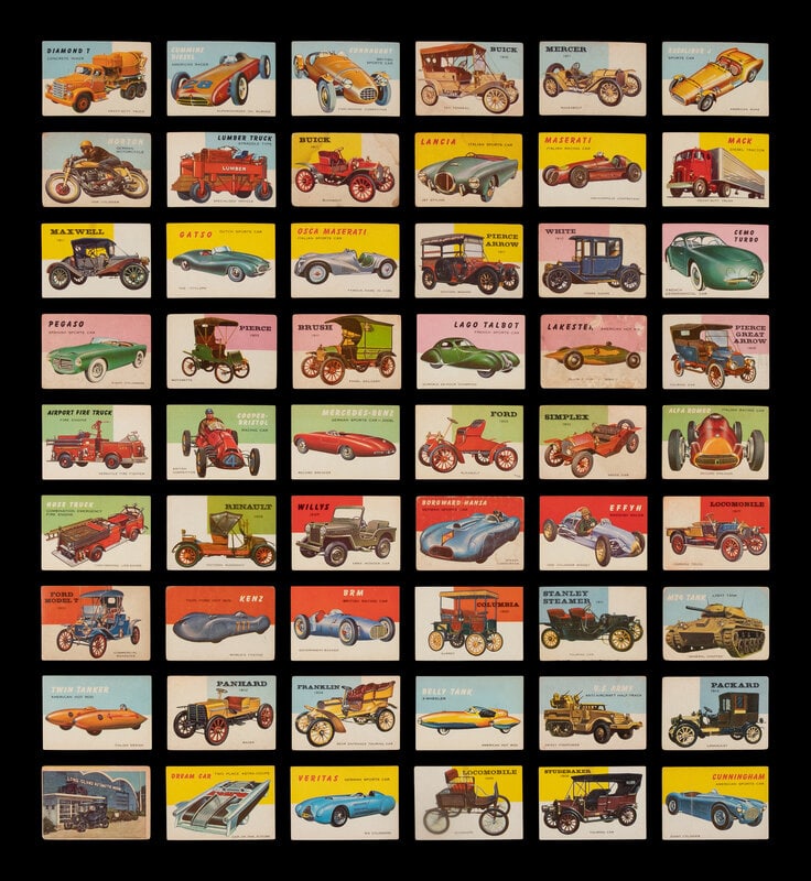 A Complete Set of 1954 Topps World on Wheels Trading Cards (160/160) (1 of 6)